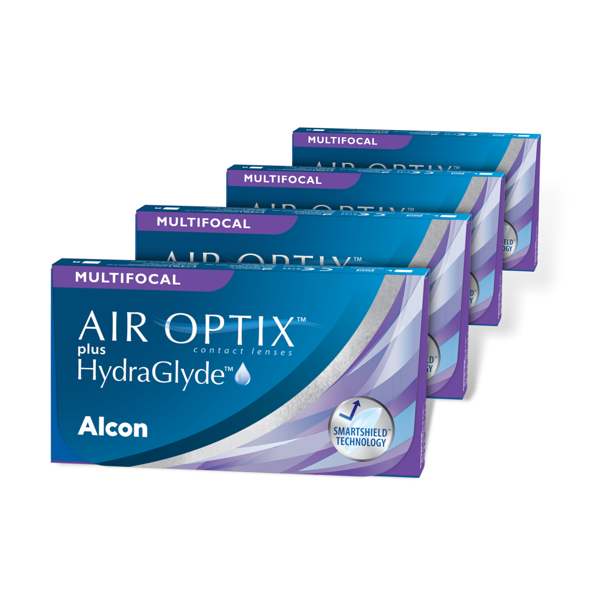 Výhodný balíček 4 kusů AIR OPTIX plus HydraGlyde Multifocal | E-Shop